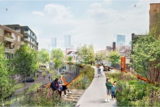 Hofbogenpark Rotterdam, artist impression